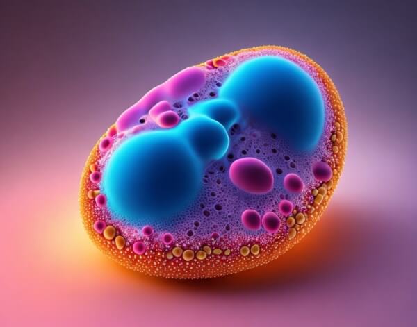 artistic and somewhat abstract interpretation of gallstones